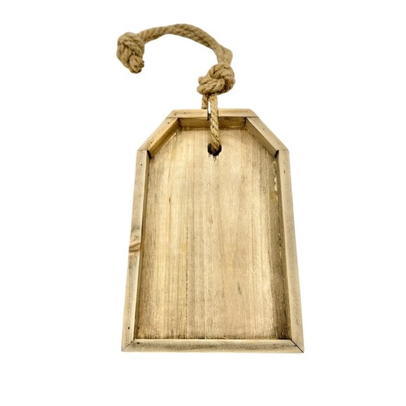 Patriotic Wooden Americana Hanging Sign 8 x 5 x 1 Home of the Brave NEW - Picture 3 of 6